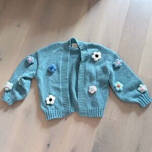 ANTHROPOLOGIE Maeve Susannah 3D Flower Cardigan Sweater (one size fits all)